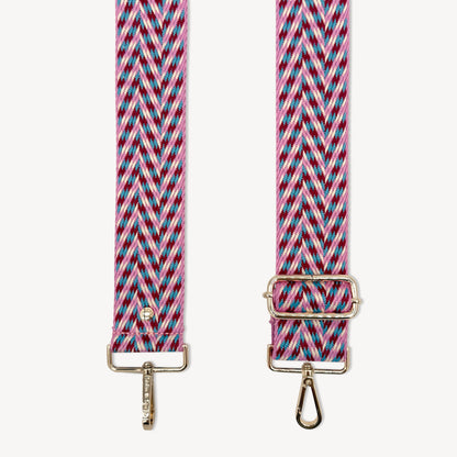 Pink & Blue Herringbone Strap