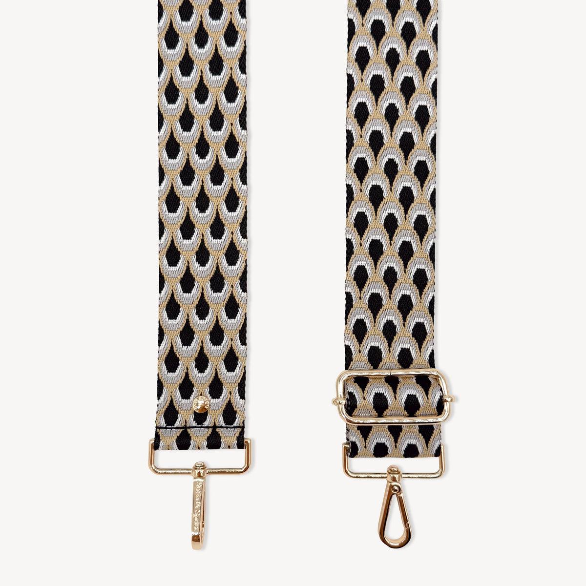 Black & Grey Peacock Strap