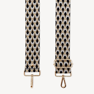 Black & Grey Peacock Strap