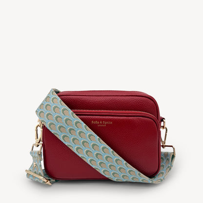 Sky Blue & Stone Peacock Strap