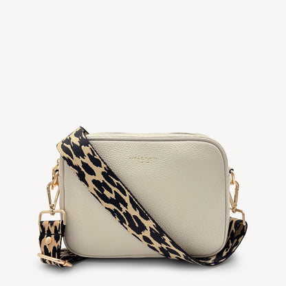 Black & Beige Leopard Strap