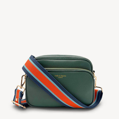 Orange & Navy Stripe Strap