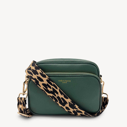 Black & Beige Leopard Strap
