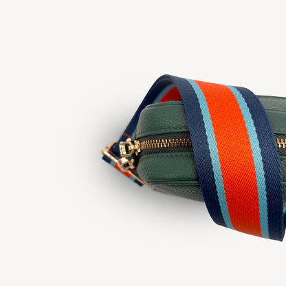 Orange & Navy Stripe Strap