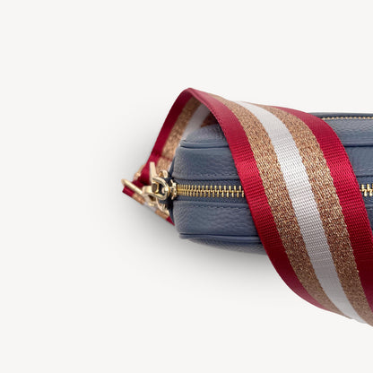 Red & Gold Glitter Stripe Strap