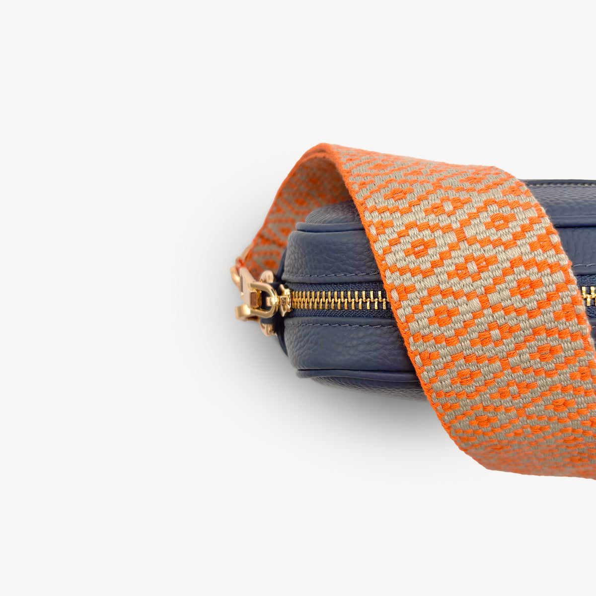 Orange & Stone Embroidered Strap