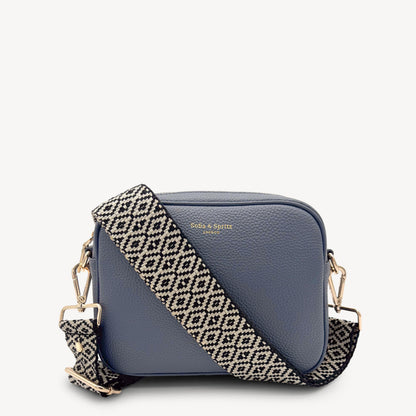Black & Stone Embroidered Strap