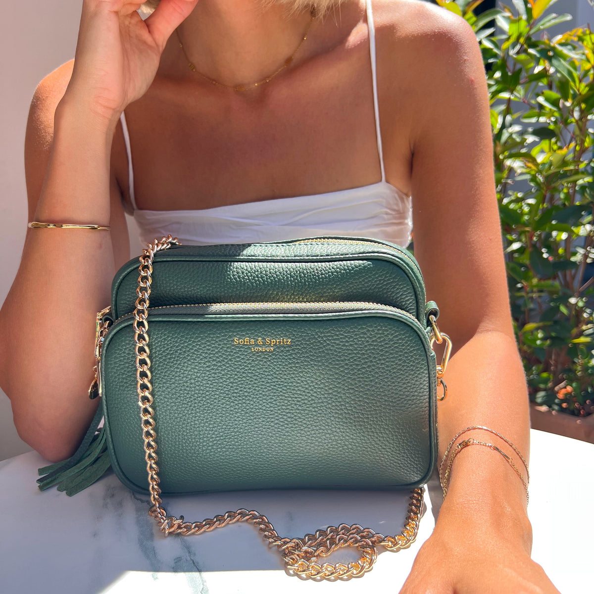 Alba Crossbody Bag - Racing Green
