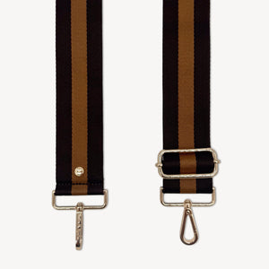 Chocolate Brown Stripe Strap
