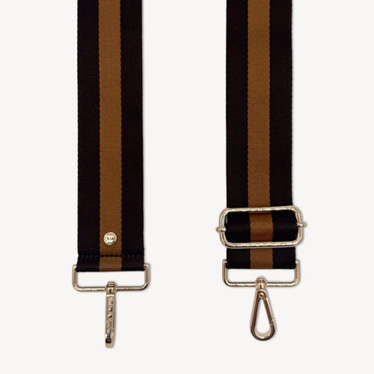 Chocolate Brown Stripe Strap