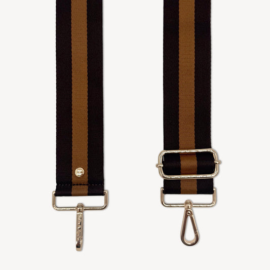 Chocolate Brown Stripe Strap