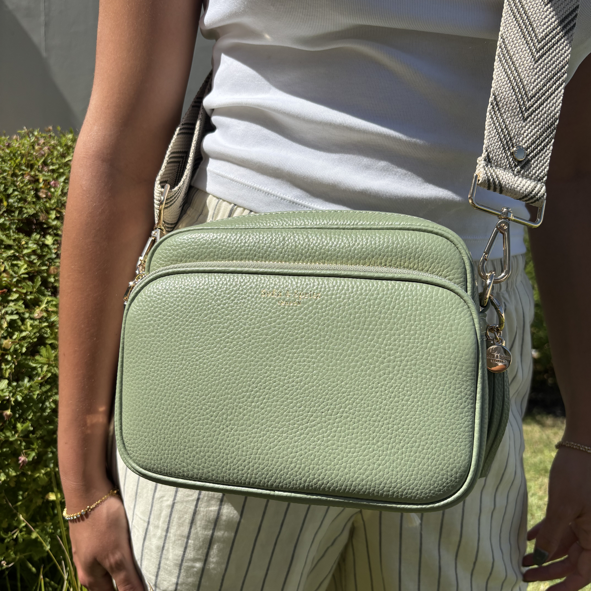 Alba Crossbody Bag - Sage Green