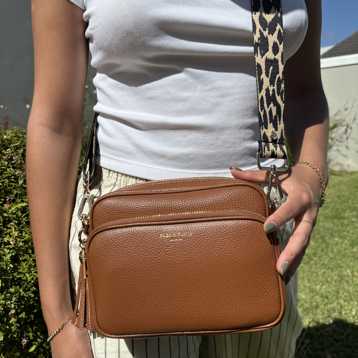 Alba Crossbody Bag - Tan
