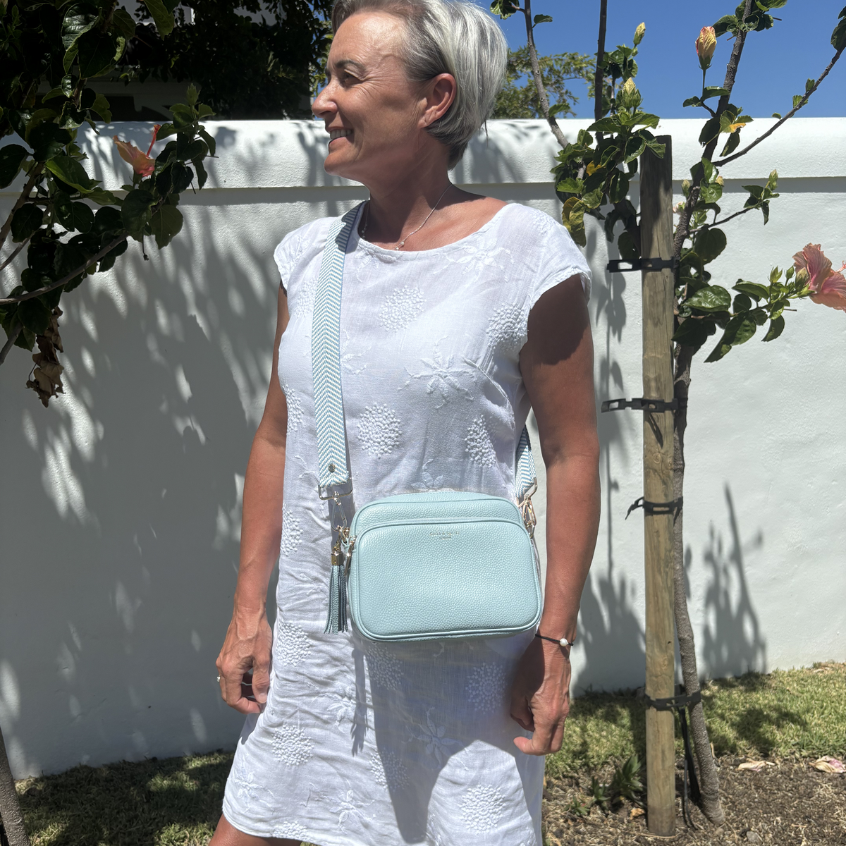 Alba Crossbody Bag - Sky Blue