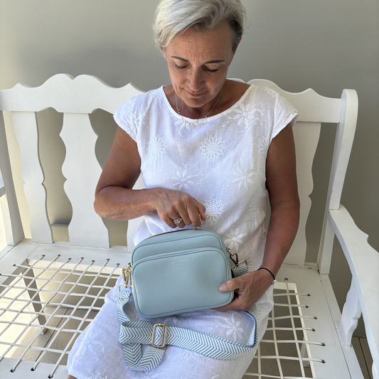 Alba Crossbody Bag - Sky Blue
