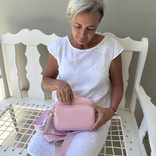 Alba Crossbody Bag - Blush Pink