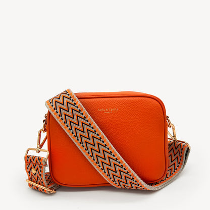 Orange, Black & Stone Aztec Strap