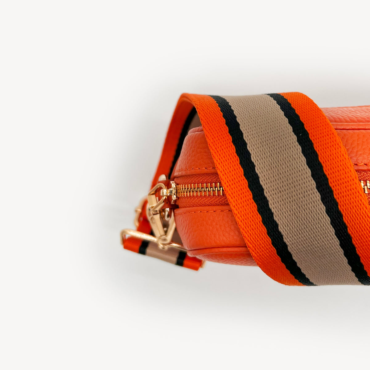 Orange, Tan & Black Stripe Strap