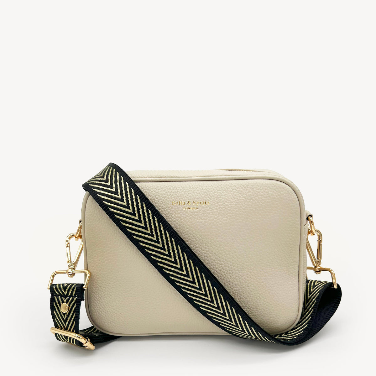 Black & Gold Chevron Strap