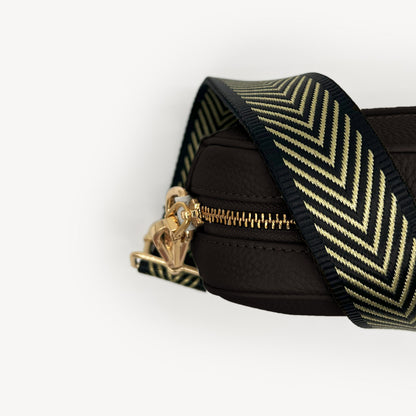 Black & Gold Chevron Strap