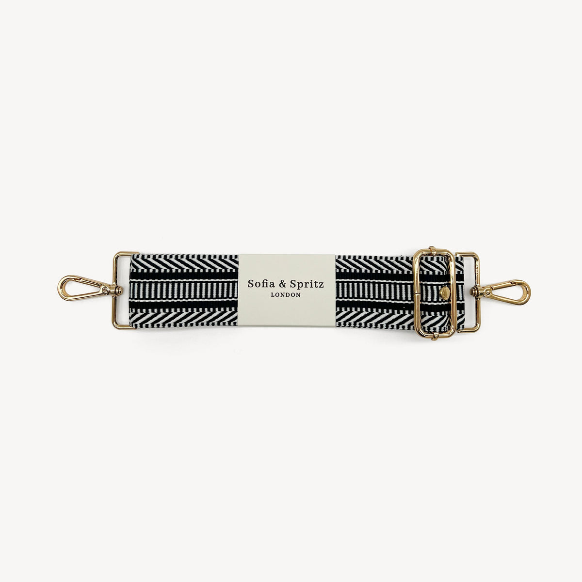 Black & White Stripe Aztec Strap