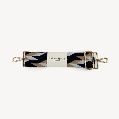 Navy & White Mosaic Strap