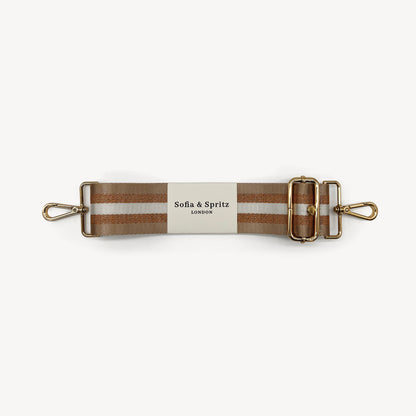 Champagne & Rose Gold Stripe Strap