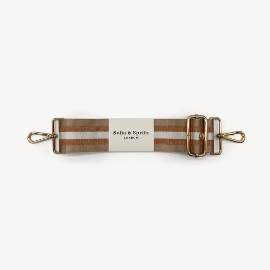 Champagne & Rose Gold Stripe Strap