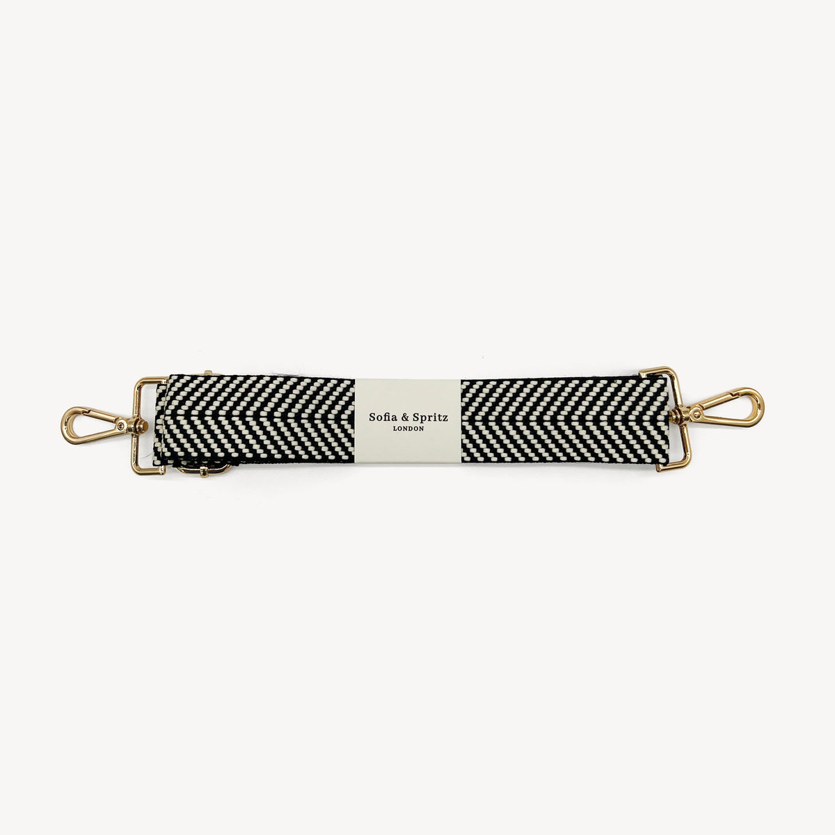 Black & White Chevron Strap