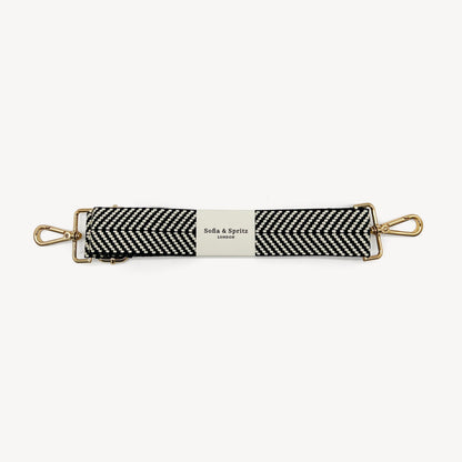 Black & White Chevron Strap