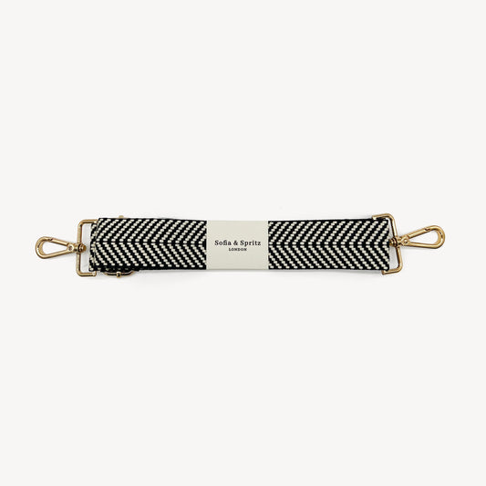 Black & White Chevron Strap