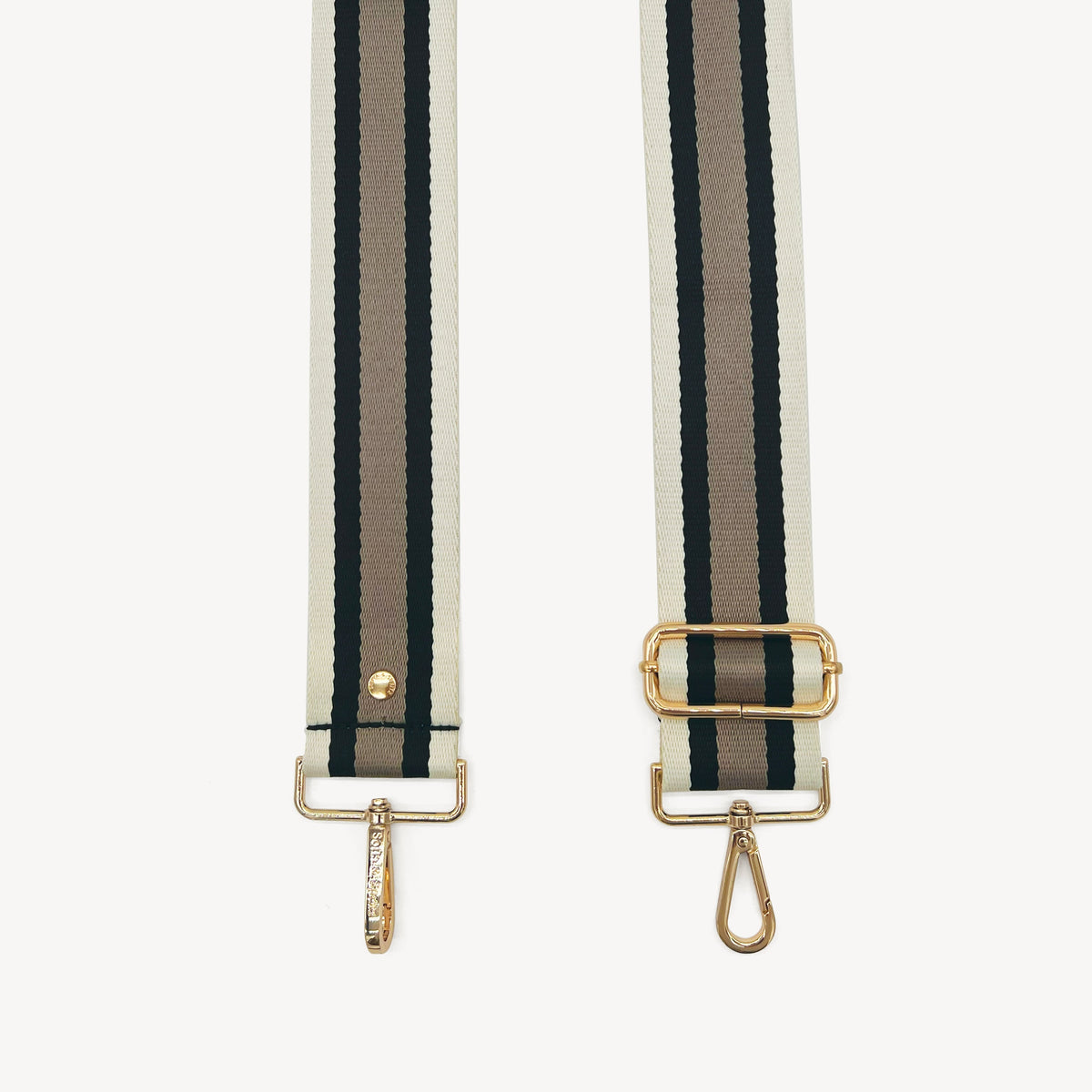 Black, Stone & Tan Stripe Strap