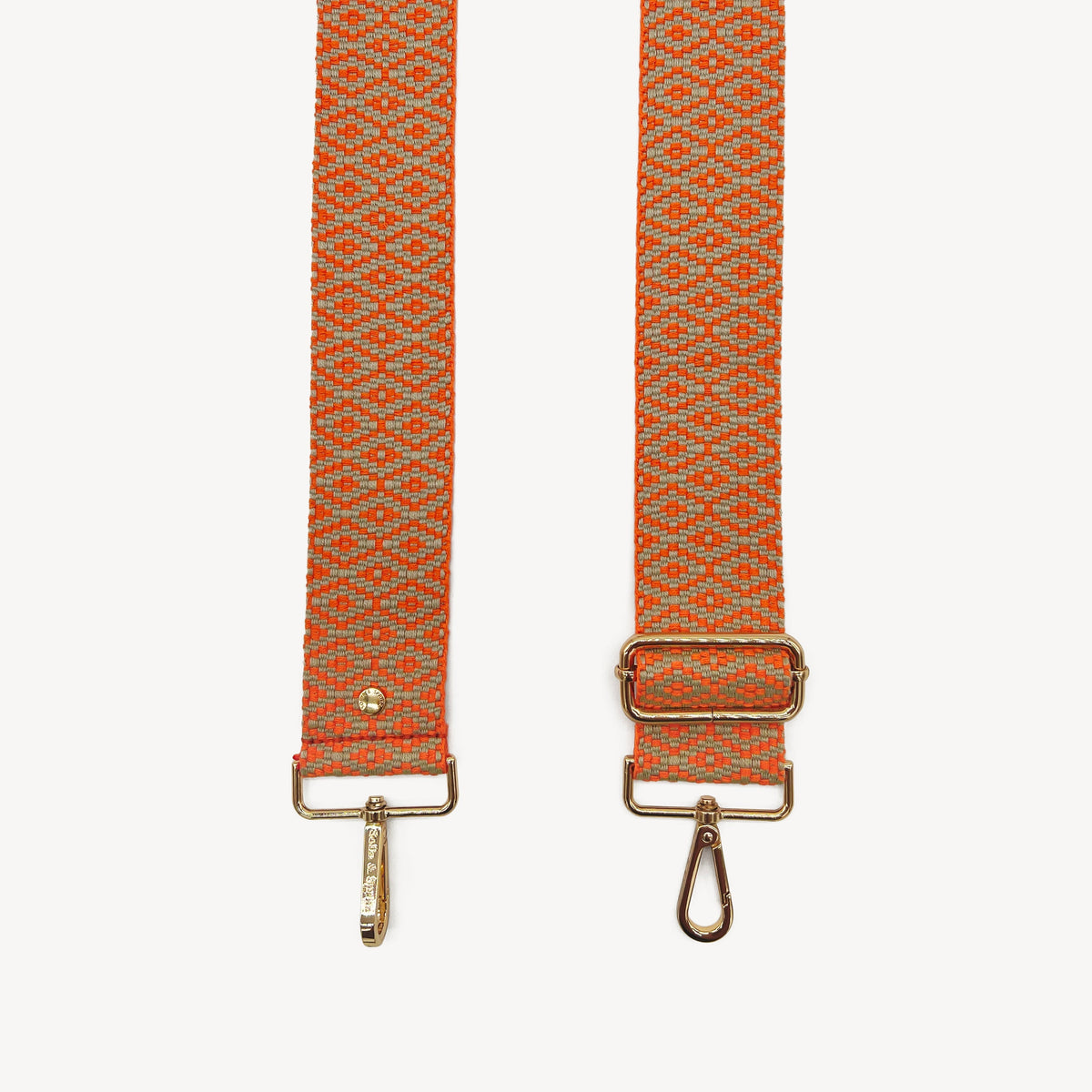 Orange & Stone Embroidered Strap