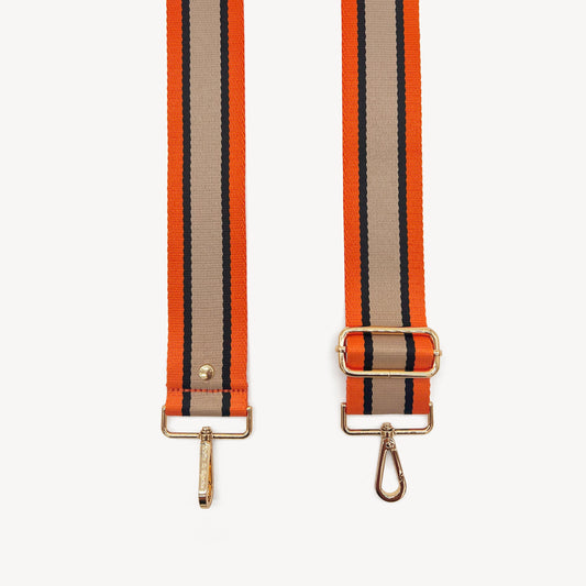 Orange, Tan & Black Stripe Strap