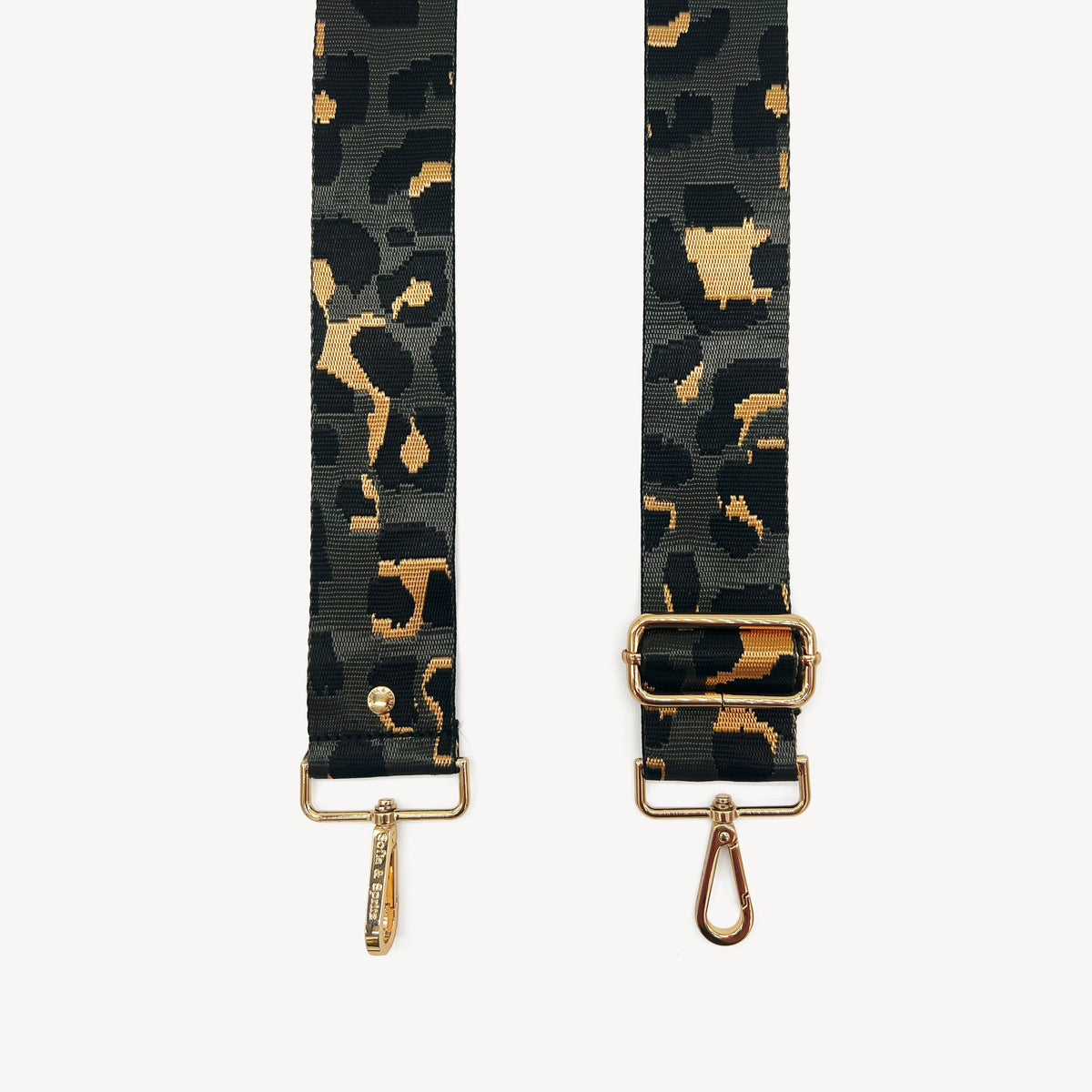 Grey & Gold Leopard Strap