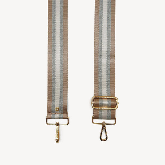 Champagne & Silver Stripe Strap