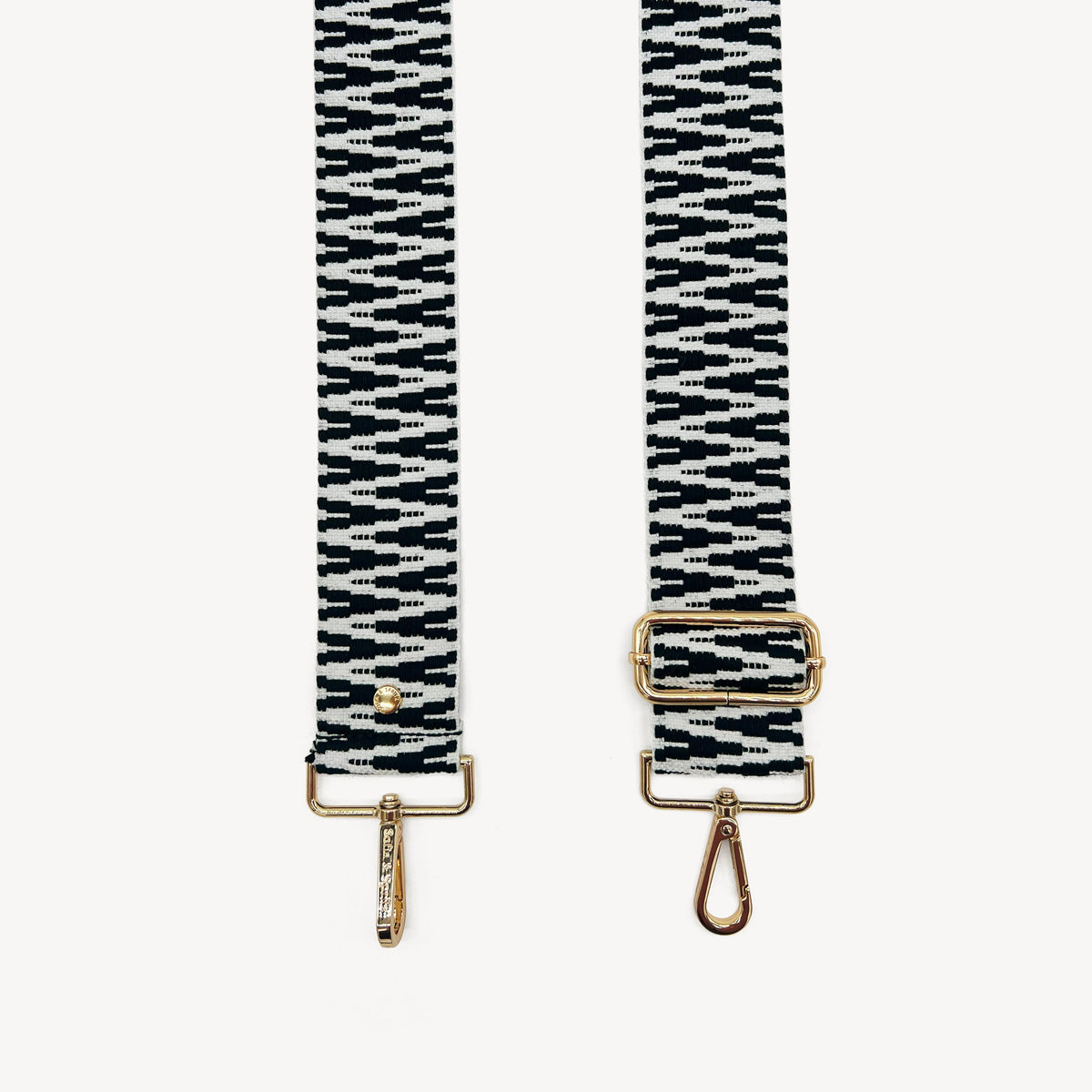 Black & White Zigzag Strap